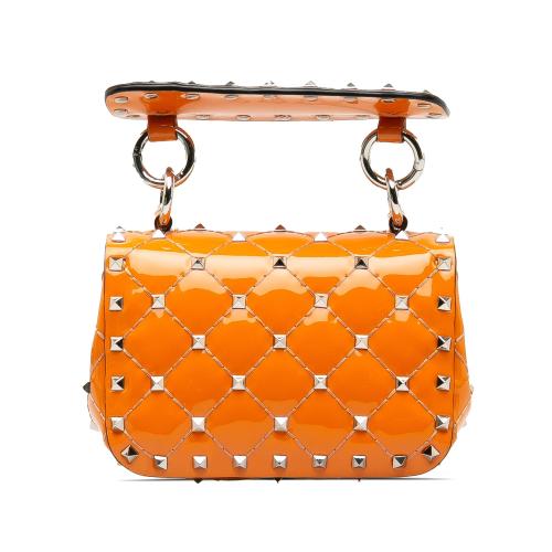 Valentino Micro Patent Rockstud Spike Satchel