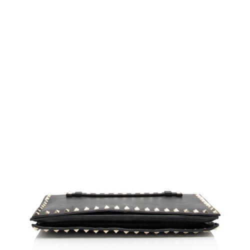 Valentino Nappa Leather Rockstud Clutch