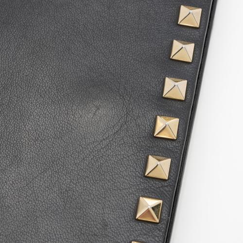 Valentino Nappa Leather Rockstud Clutch