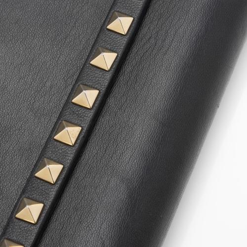 Valentino Nappa Leather Rockstud Clutch