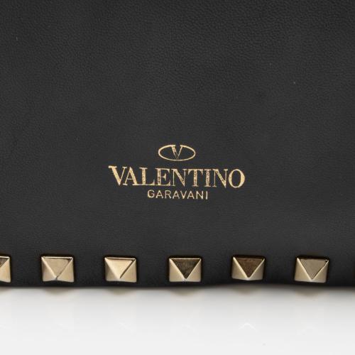 Valentino Nappa Leather Rockstud Clutch