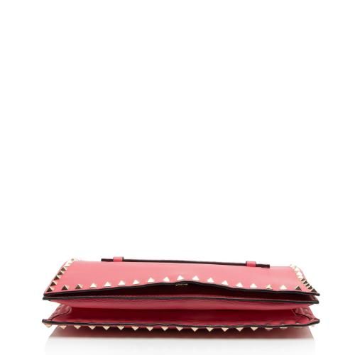 Valentino Nappa Leather Rockstud Clutch