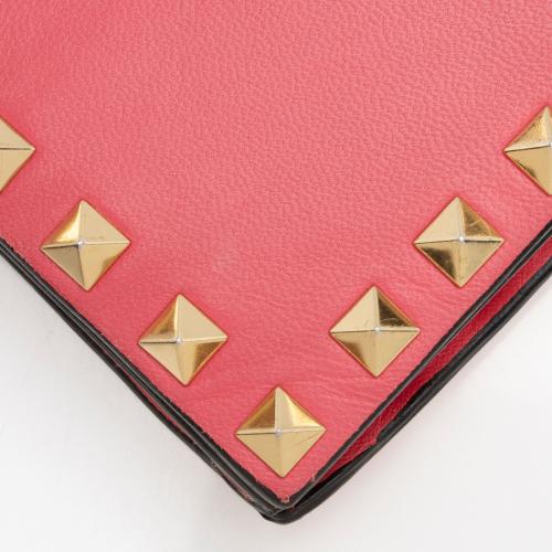 Valentino Nappa Leather Rockstud Clutch