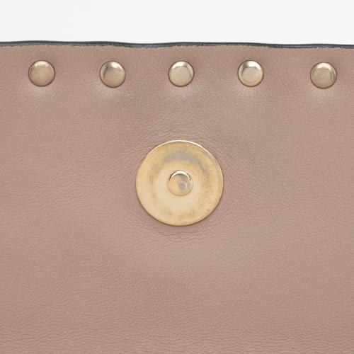 Valentino Nappa Leather Rockstud Clutch