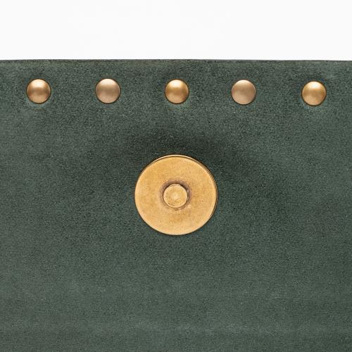 Valentino Leather Rolling Rockstud Clutch