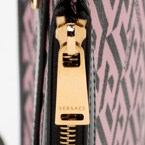 Versace La Greca Coated Canvas Crossbody