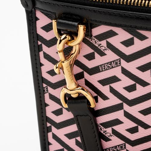 Versace La Greca Coated Canvas Crossbody