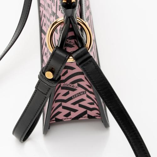 Versace La Greca Coated Canvas Crossbody