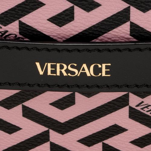 Versace La Greca Coated Canvas Crossbody