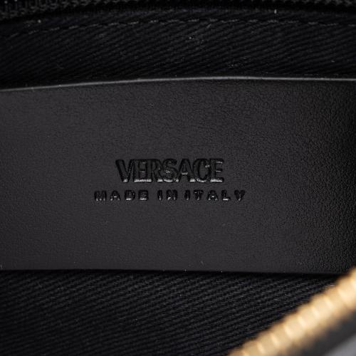 Versace La Greca Coated Canvas Zip Pouch