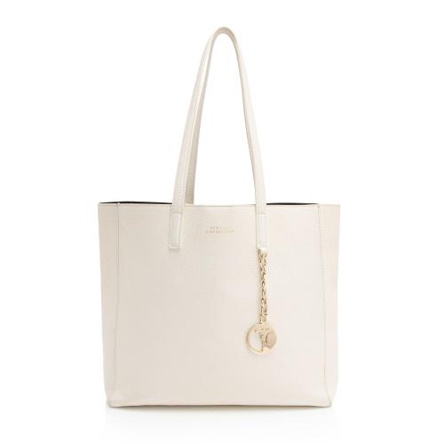 Versace Leather Medusa Charm Tote