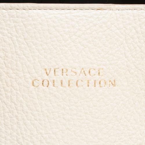 Versace Leather Medusa Charm Tote