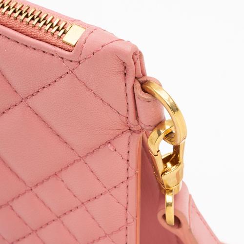 Versace Quilted Leather Tribute Icon Flat Crossbody