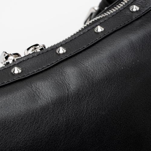 Versace Studded Leather Repeat Hobo