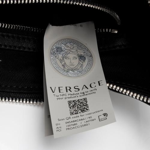 Versace Studded Leather Repeat Hobo