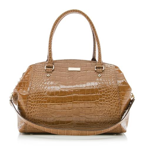 kate spade Embossed Croc Chambers Street Sloan Satchel