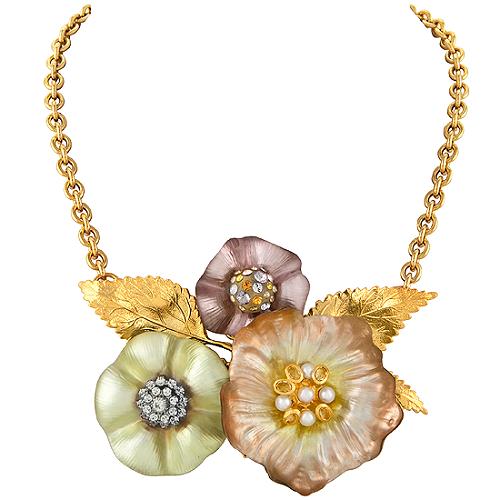 Alexis Bittar Flower Statement Necklace