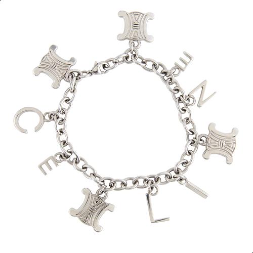 Celine Logo Charm Bracelet