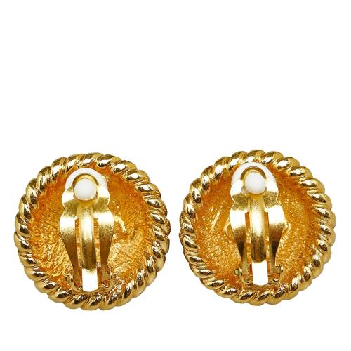 Chanel CC Clip On Earrings