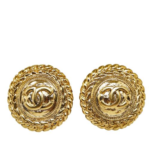 Chanel CC Clip On Earrings