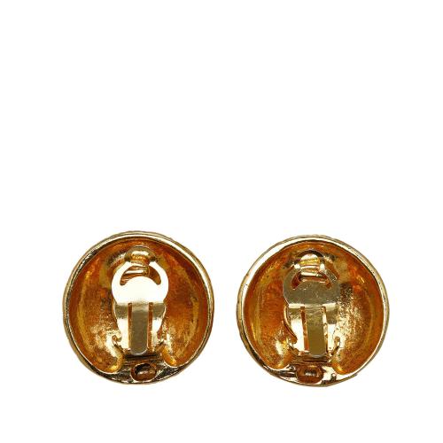 Chanel CC Clip On Earrings