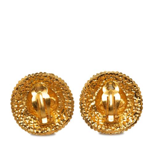 Chanel CC Clip On Earrings