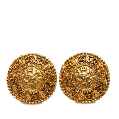 Chanel CC Clip On Earrings