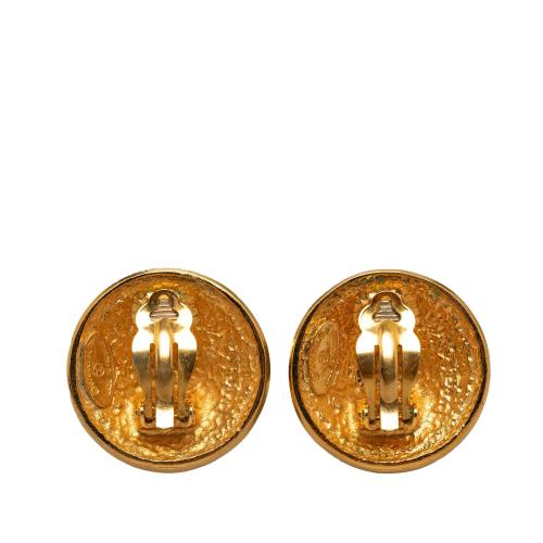 Chanel CC Clip On Earrings