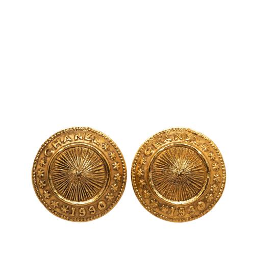 Chanel CC Clip On Earrings