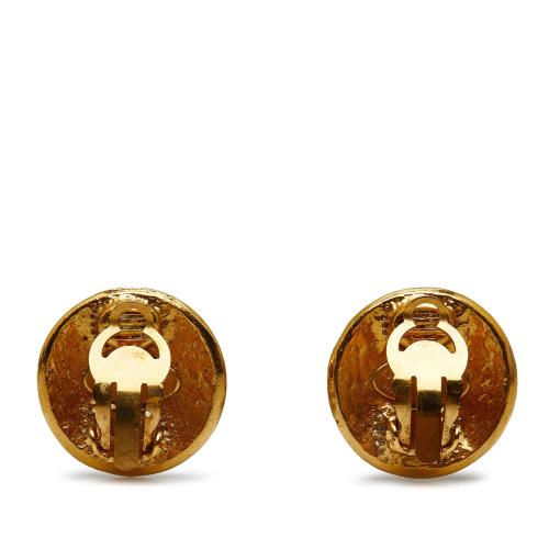 Chanel CC Clip On Earrings