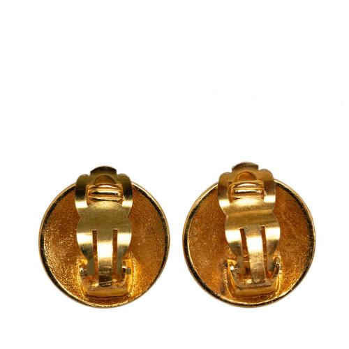 Chanel CC Clip On Earrings