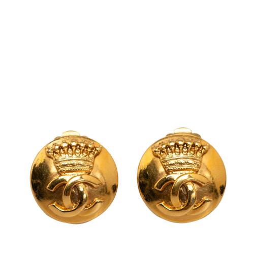 Chanel CC Clip On Earrings