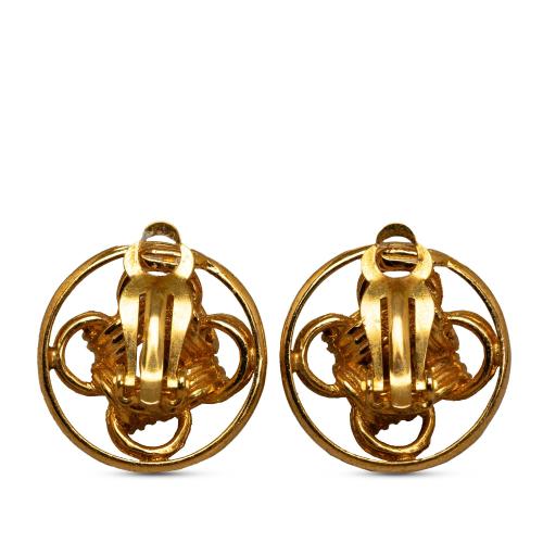 Chanel CC Clip On Earrings