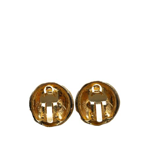 Chanel CC Clip On Earrings