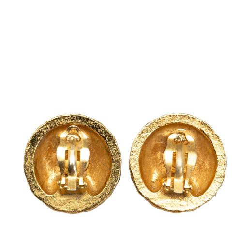 Chanel CC Clip On Earrings