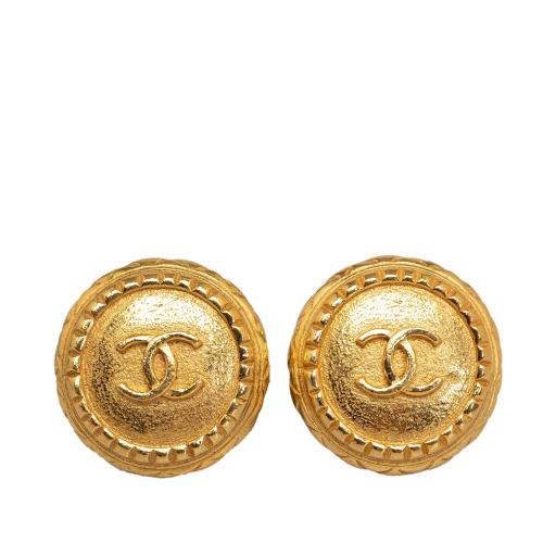 Chanel CC Clip On Earrings