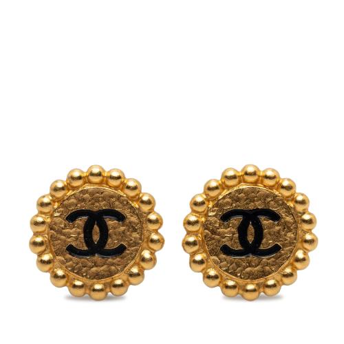 Chanel CC Clip On Earrings