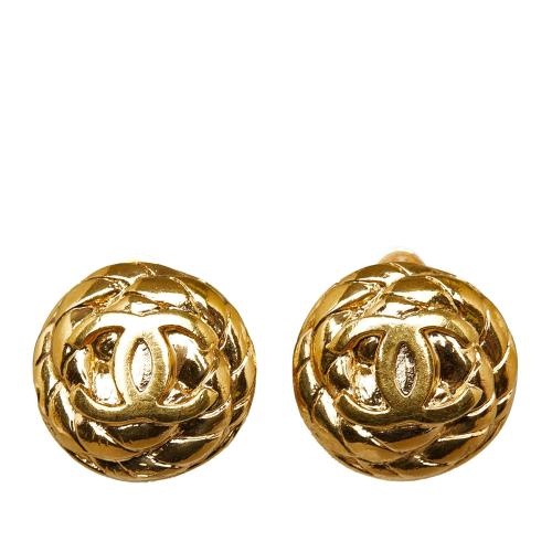 Chanel CC Clip On Earrings