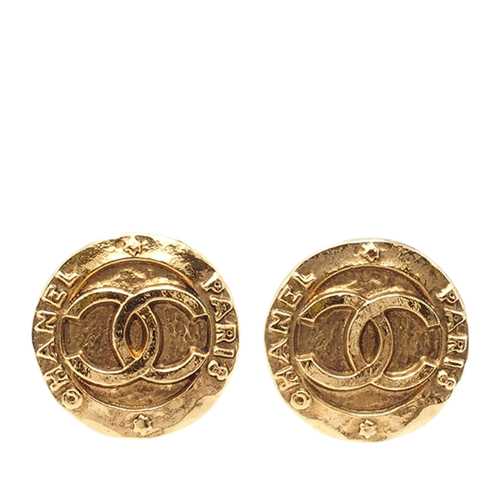 Chanel CC Clip On Earrings