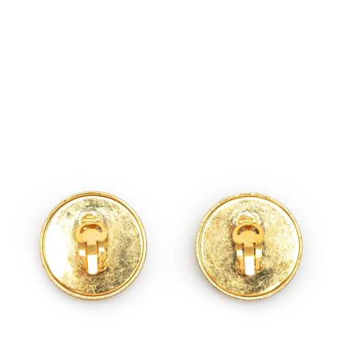 Chanel CC Clip on Earrings