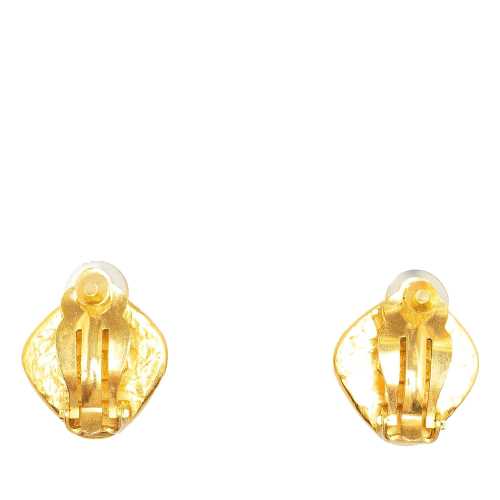 Chanel CC Clip on Earrings