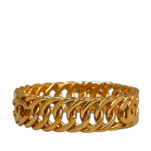 Chanel CC Gold-Tone Bangle