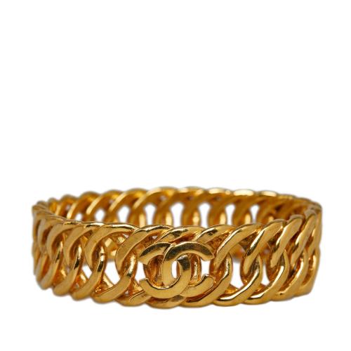 Chanel CC Gold-Tone Bangle