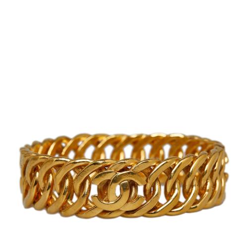 Chanel CC Gold-Tone Bangle