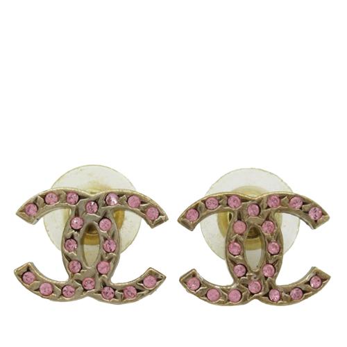 Chanel CC Push Back Earrings