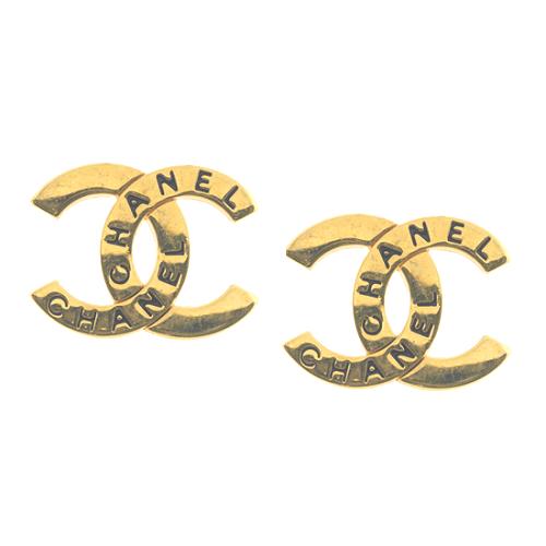 Chanel CC Stud Earrings