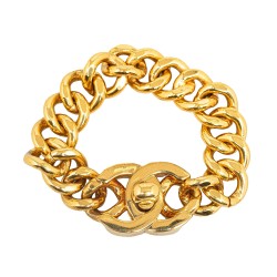 Chanel CC Turnlock Chain Bracelet