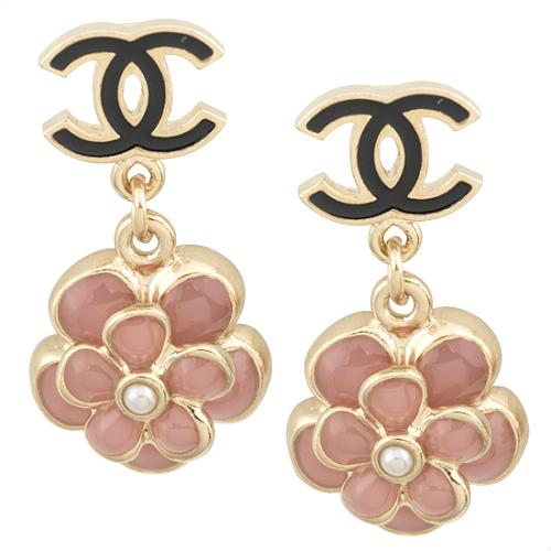 Chanel Camellia Earrings