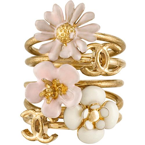 Chanel Flower Stackable Rings