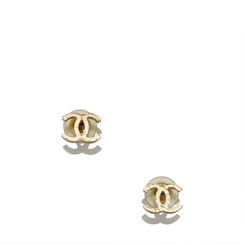 Chanel CC Stud Earrings